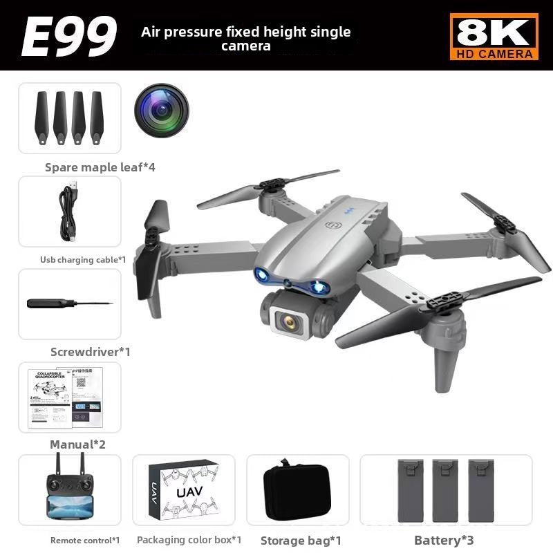 Drone with Dual Camera 4K HD Foldable RC Aircraft