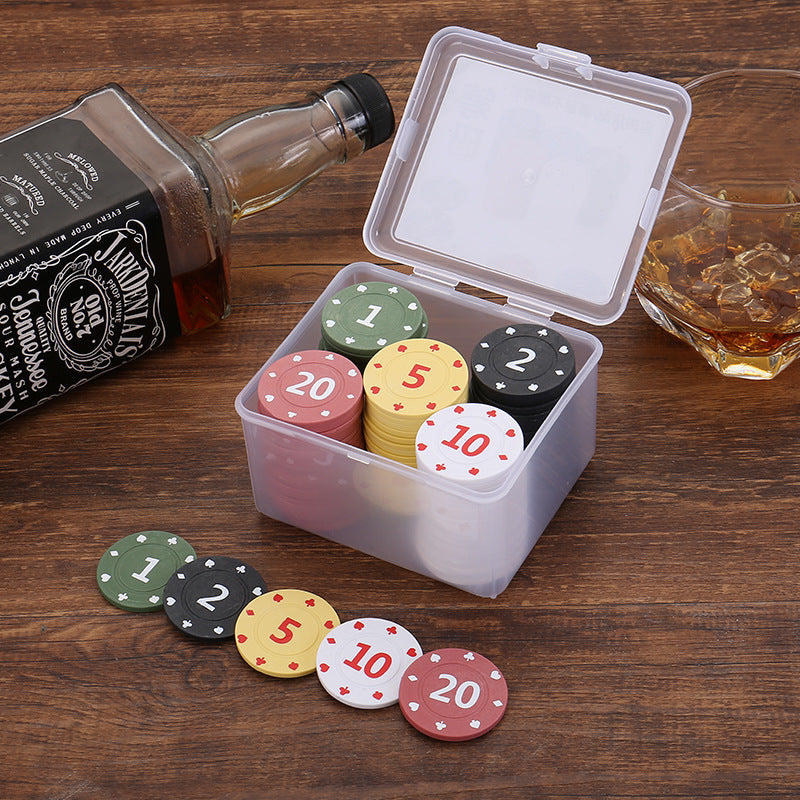 Plastic Poker Chips for Card Games