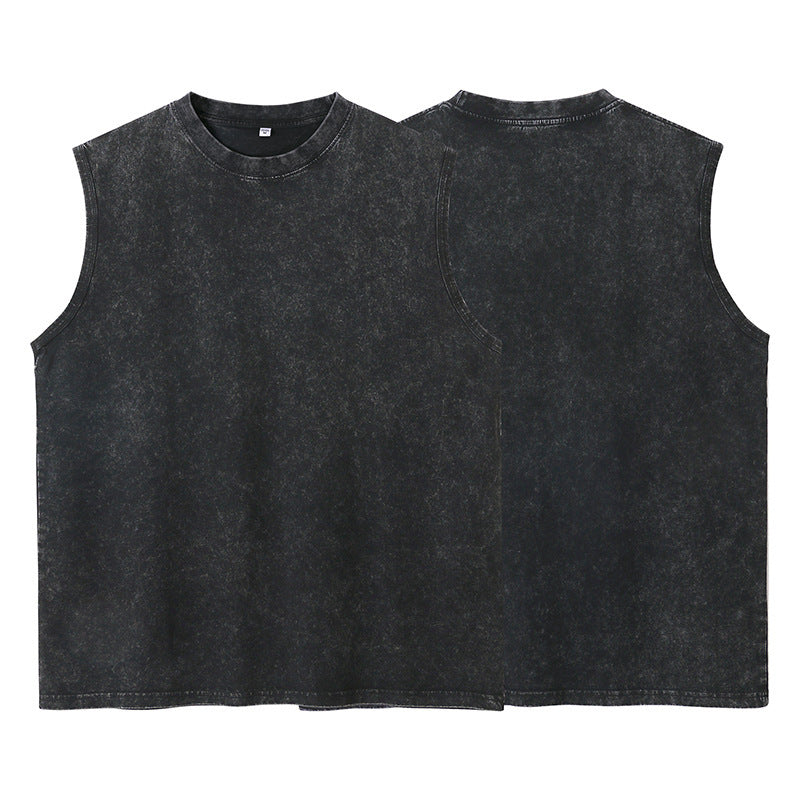 Mens Cotton Vintage Vest Loose Fit
