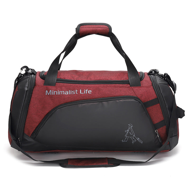Mens Nylon Travel Bag with Shoe Compartment