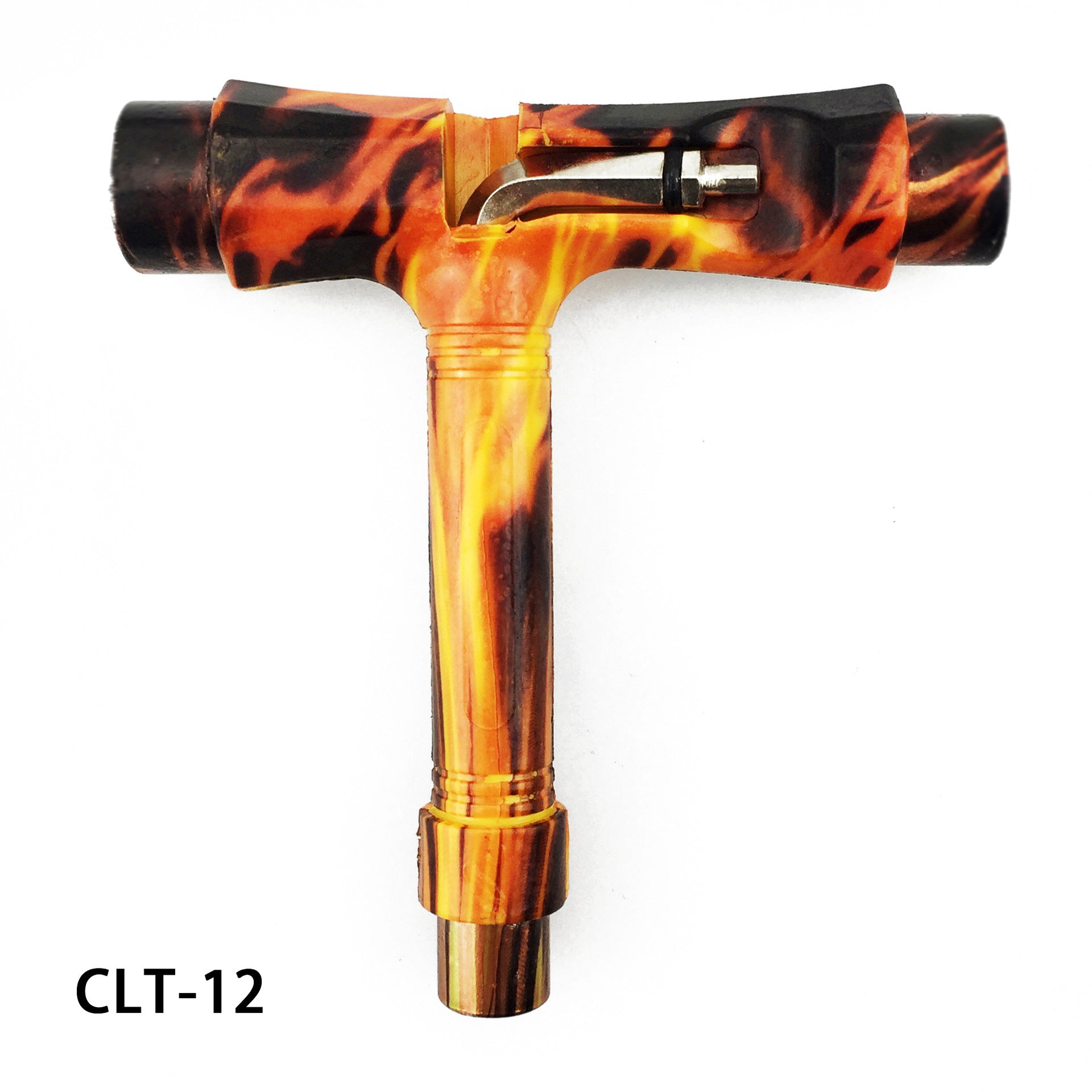 Multi-functional skateboard T-shaped tool