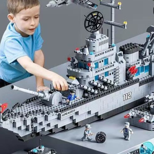 Military Aircraft Carrier Building Blocks Set