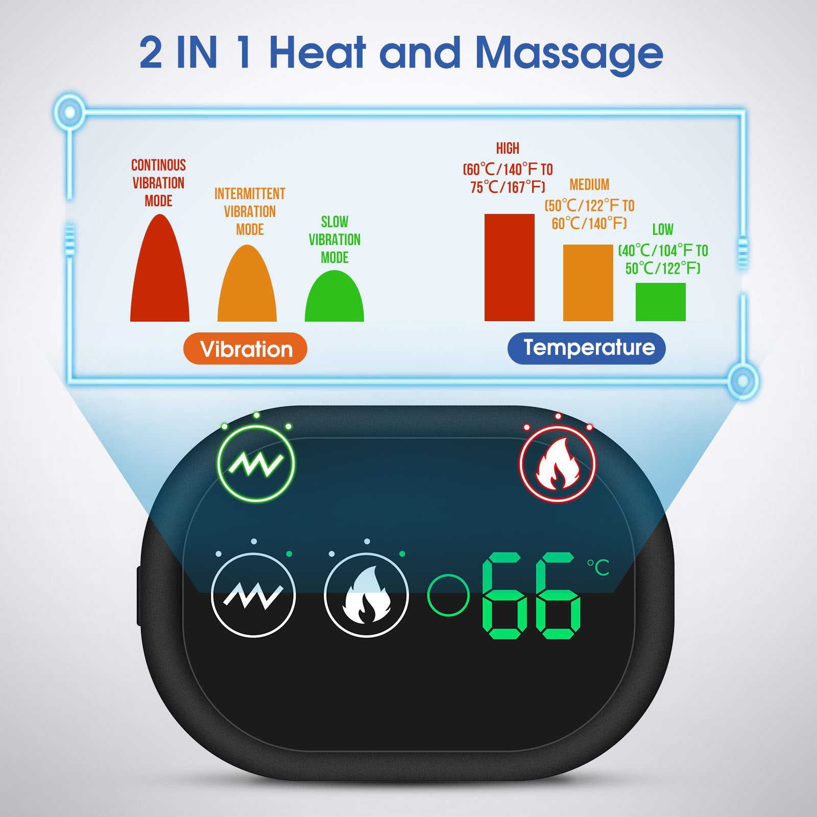 USB Heating Massage Shoulder Pad