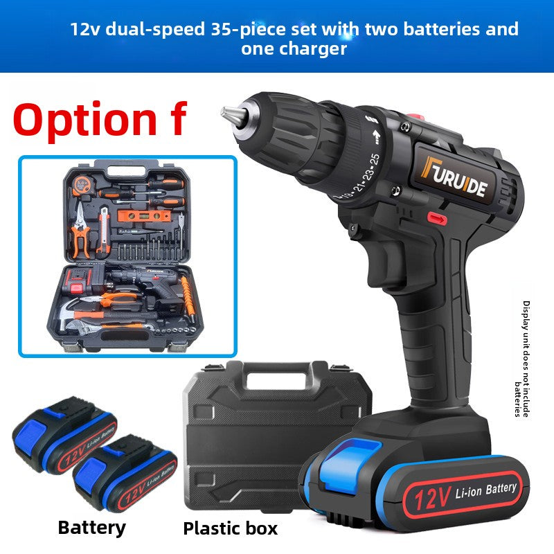 24V/36V Cordless Power Drill Set - Rechargeable Lithium-Ion Electric Driver Combo Kit, 35 to 112-Piece Complete Hardware Tool Kit with Storage Case