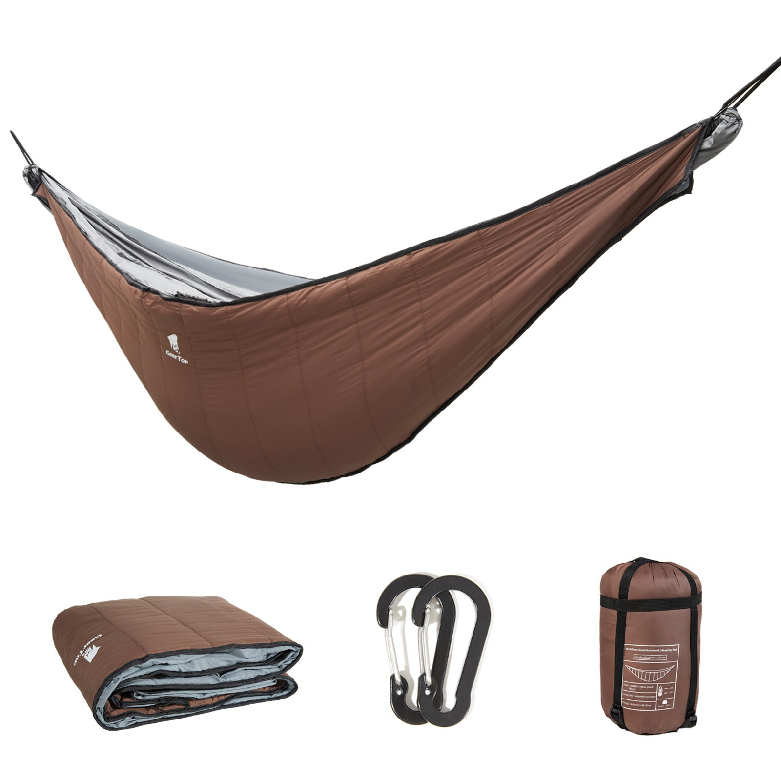 Aero Camp 2-in-1 Hammock Sleeping Bag | Insulated Portable Camping Pod with Mosquito Net