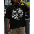 Mens Printed Cotton Crew Neck T-Shirt