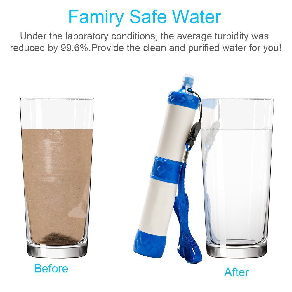 Portable Water Purification Straw Outdoor Filter