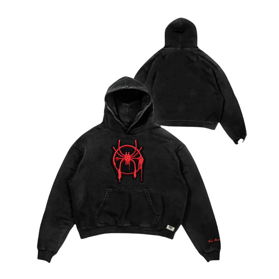 Hero Verse Men's Digital Print Hoodie | Relaxed Fit Streetwear Pullover