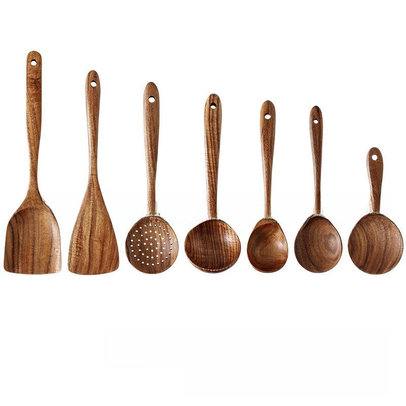 Acacia Wood 9-Piece Kitchen Utensil Set
