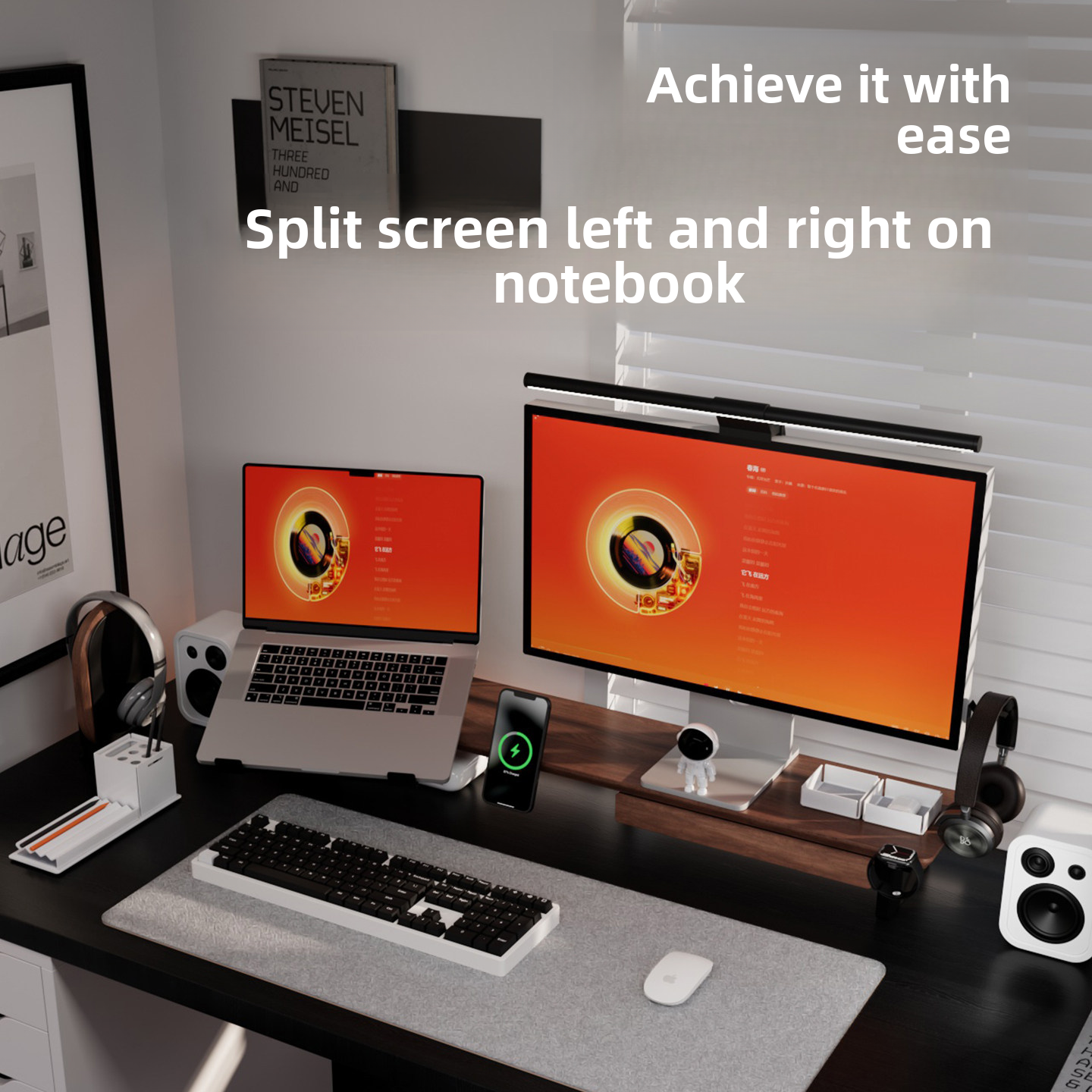 Computer Desktop Storage Pad Elevated