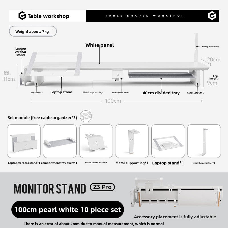 Computer Desktop Storage Pad Elevated