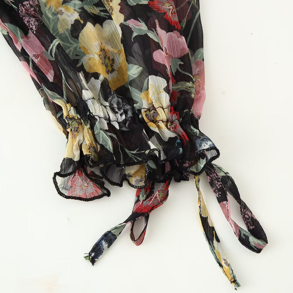 Floral Print A-Line Dress