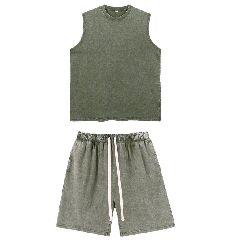 Mens Cotton Vintage Vest Loose Fit