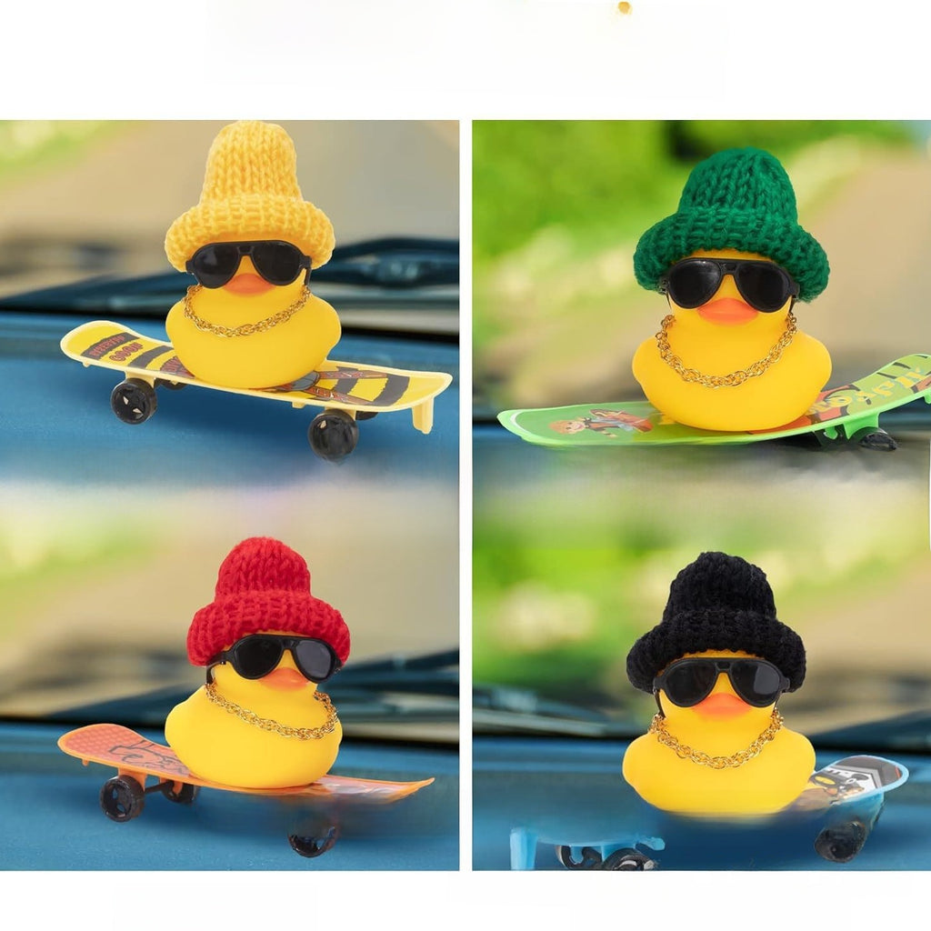 Cool skateboard rubber duck children's water play ducklings