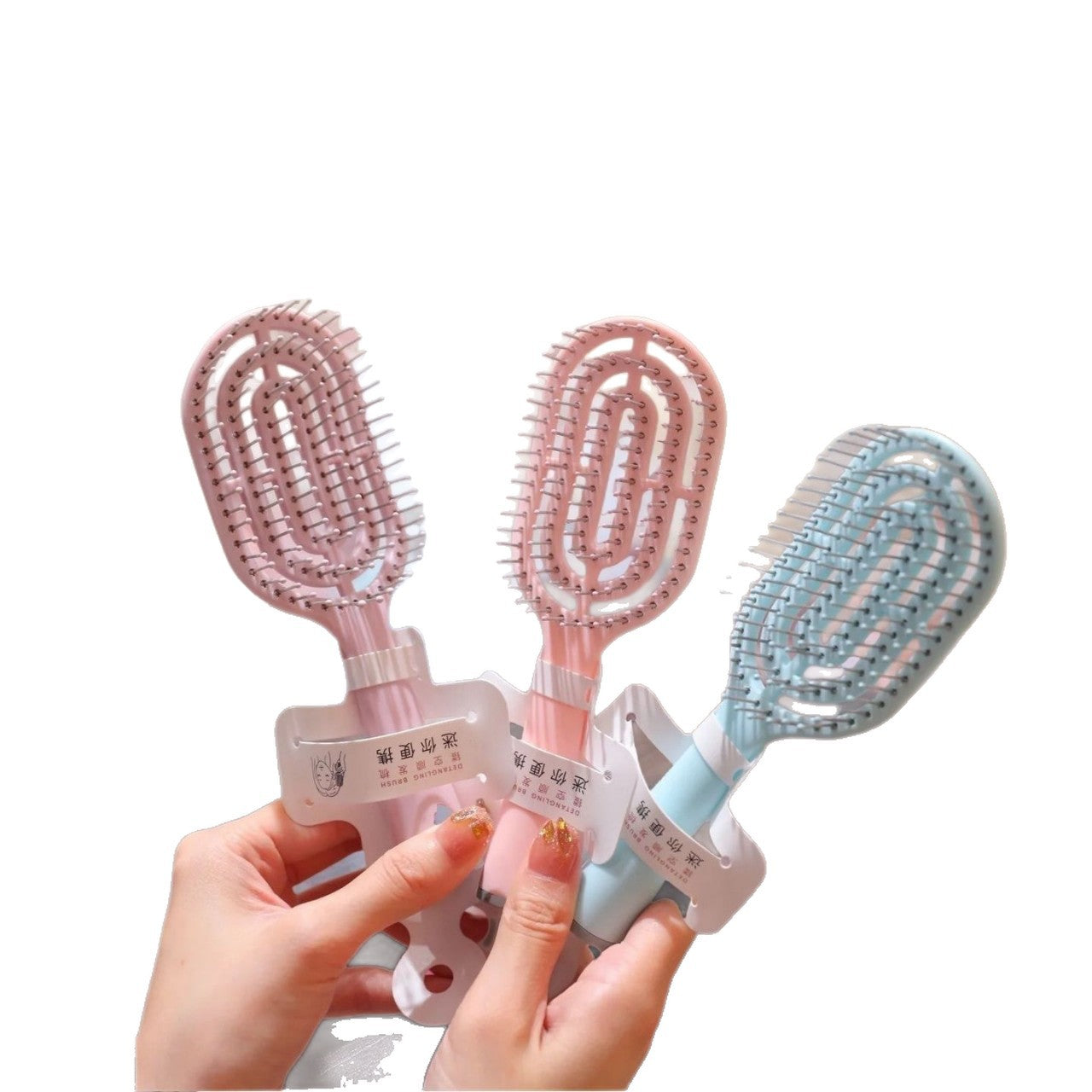Portable Hollow Rib Hair Styling Comb for Voluminous Curls