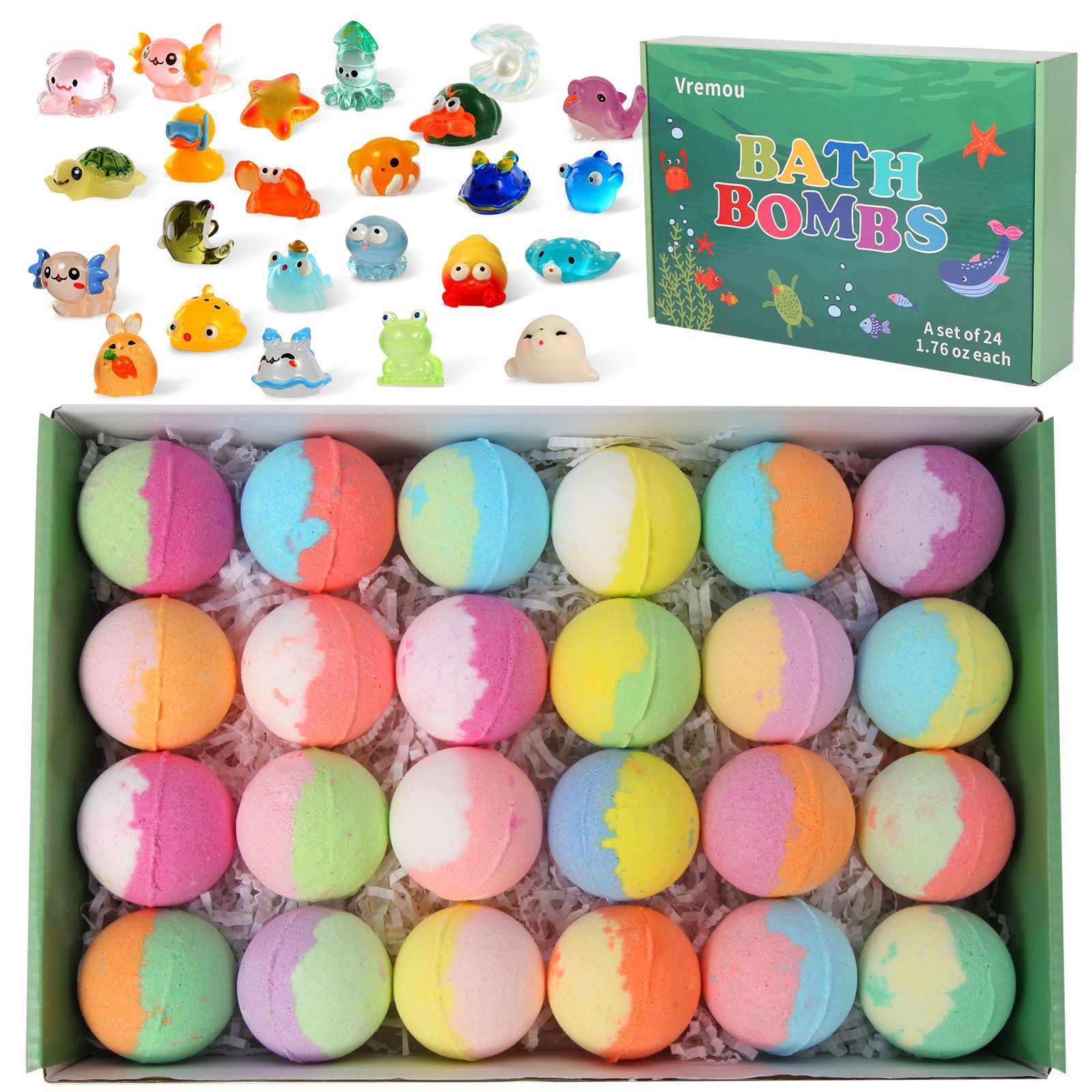 Childrens Bubble Bath Ball with Luminous Toy