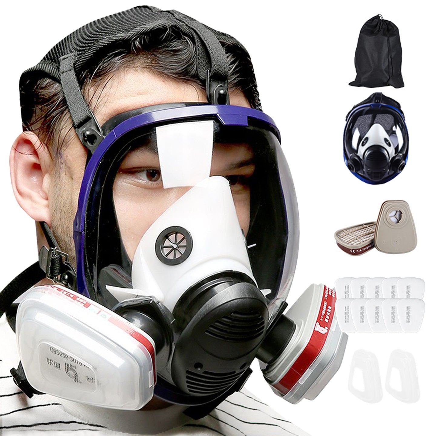 Silicone Gas Mask for Toxic Fume Protection