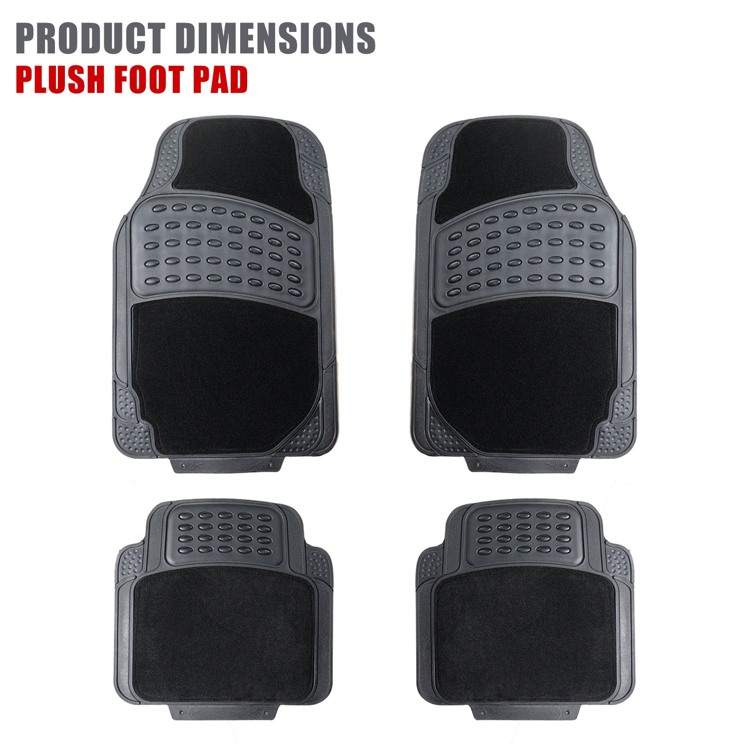 Universal PVC Car Floor Mats Set