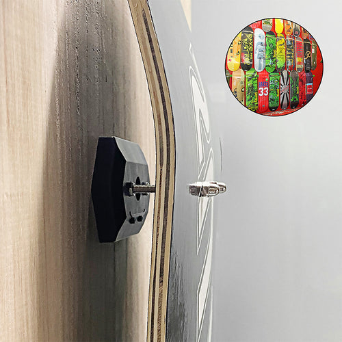 "Heavy-Duty ABS Skateboard Wall Mount Hanger – Floating Display Rack for Skateboards & Longboards"