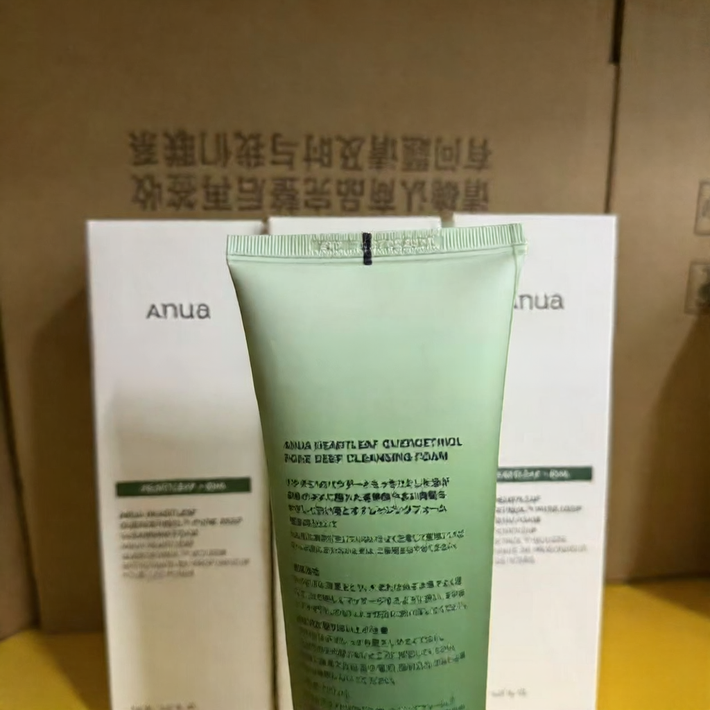 ANUA Heartleaf Deep Pore Cleaning Foam 150ml Soothing Acne & Pore Facial Cleanser
