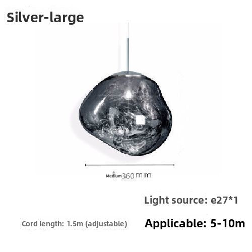 Glass chandelier