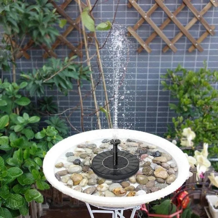 Solar Powered Garden Fountain Pump with Multiple Spray Patterns