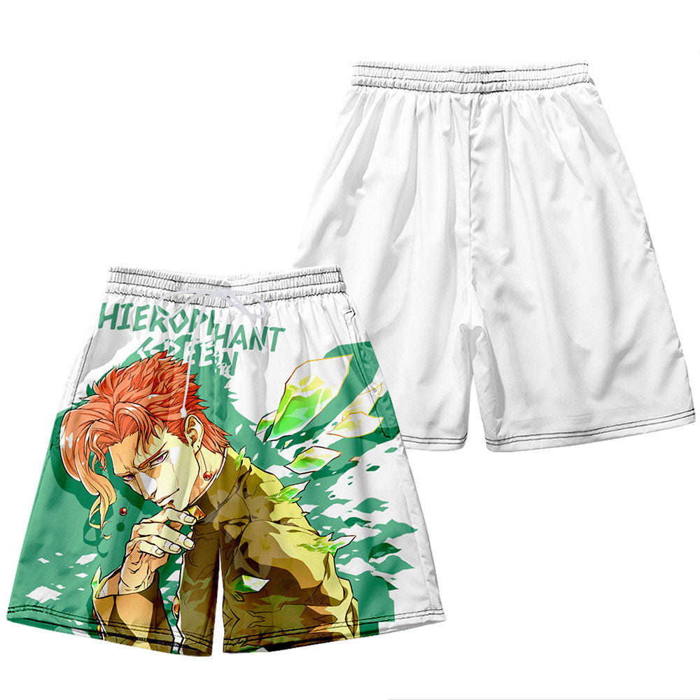 Anime Print Beach Shorts