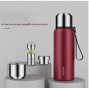 Stainless Steel Insulated Water Cup with Tea Separation