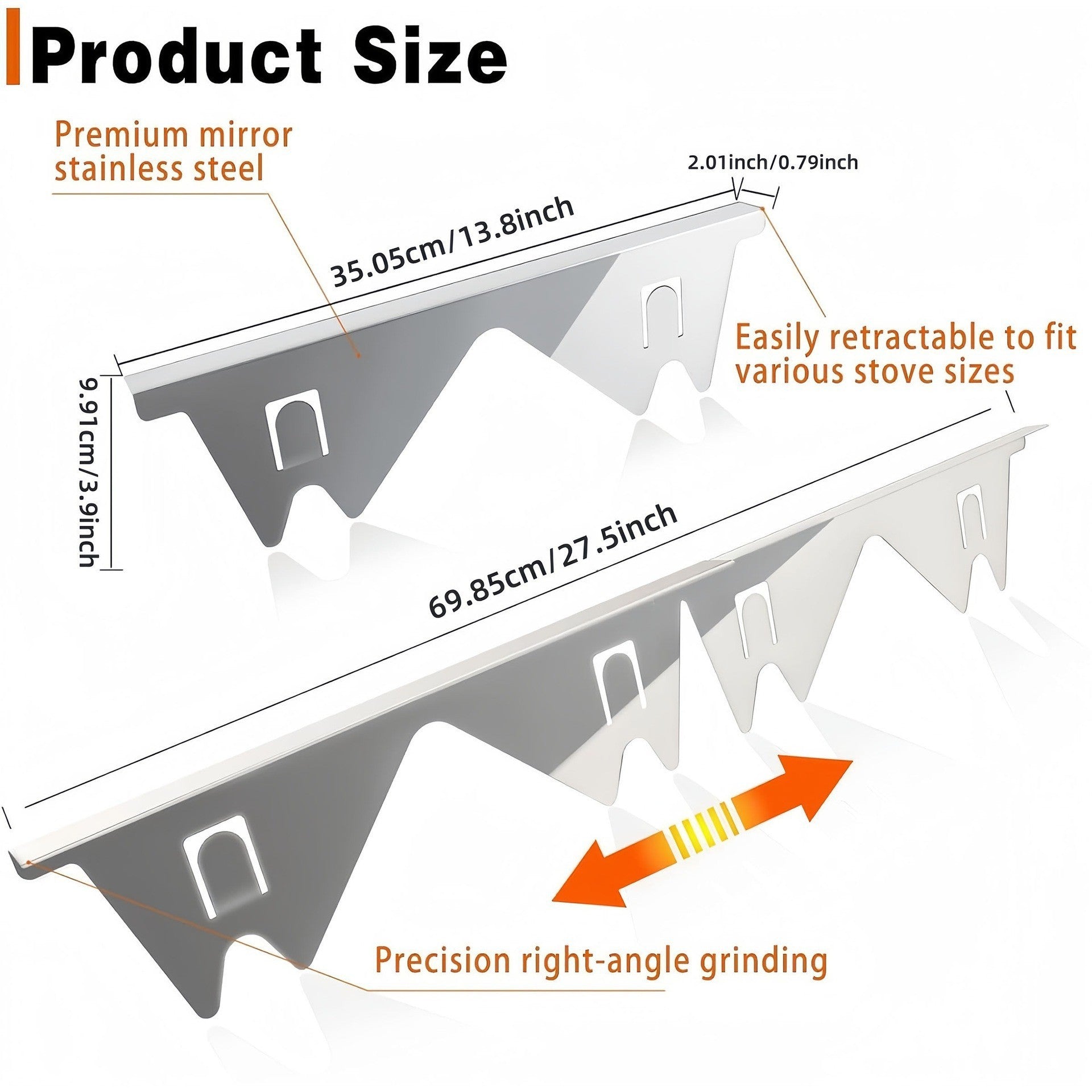 Stainless Steel Stove Gap Cover