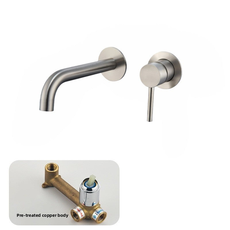 All Copper Concealed Basin Mixer Faucet