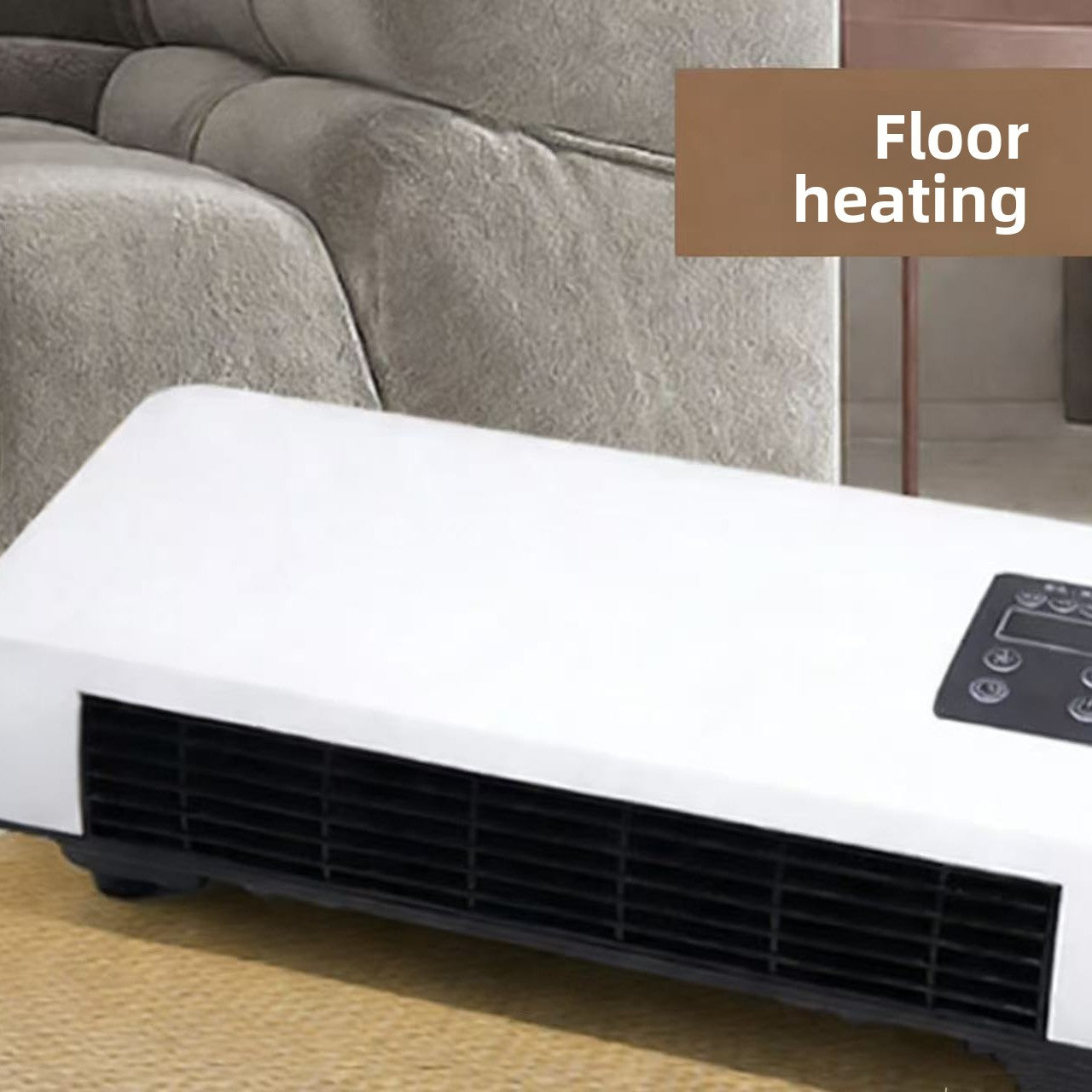Aero 2-in-1 Wall-Mount Space Heater & Fan -1500W PTC Ceramic Heater with Remote