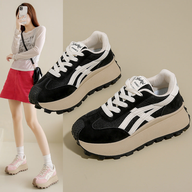 Women's casual platform chunky sneakers
