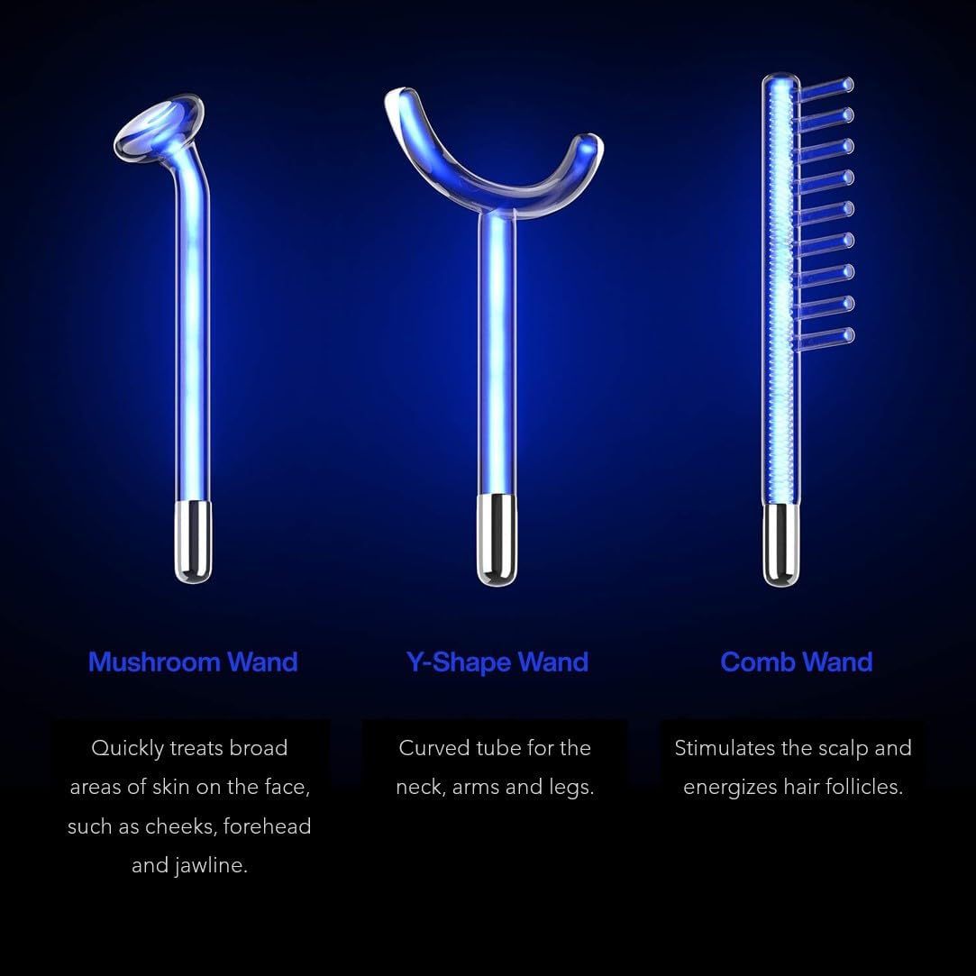 Portable High Frequency Electrotherapy Beauty Device