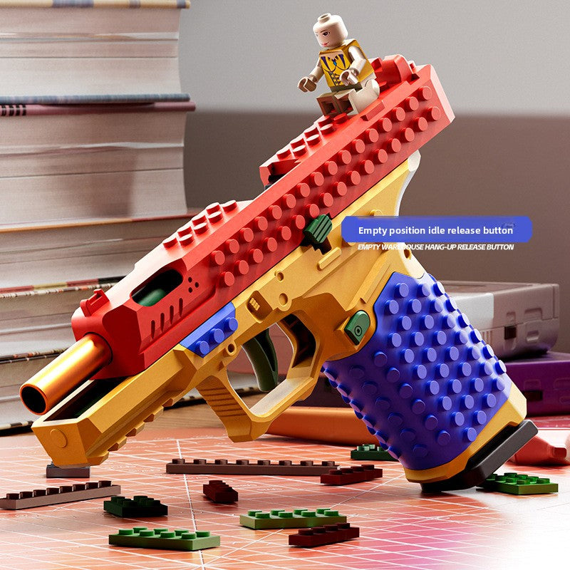 Building block toy gun