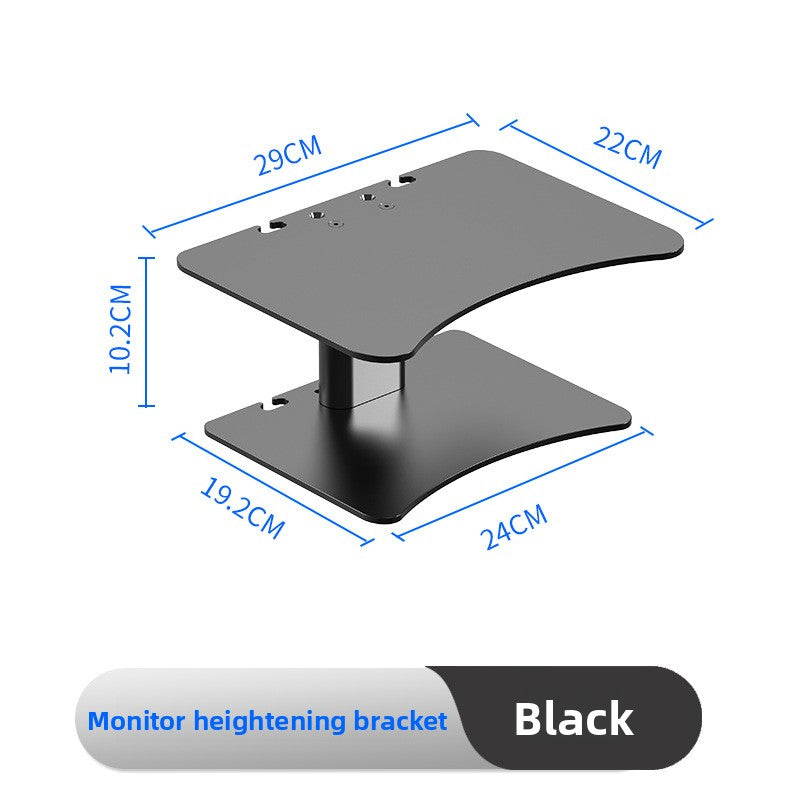 Desktop computer stand monitor support shelf