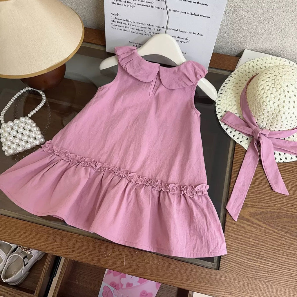 Girls Sleeveless A-Line Dress