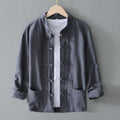 Chinese Retro Button Linen Shirt