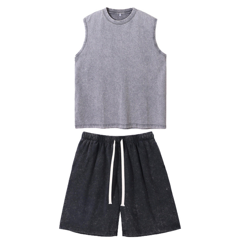 Mens Cotton Vintage Vest Loose Fit
