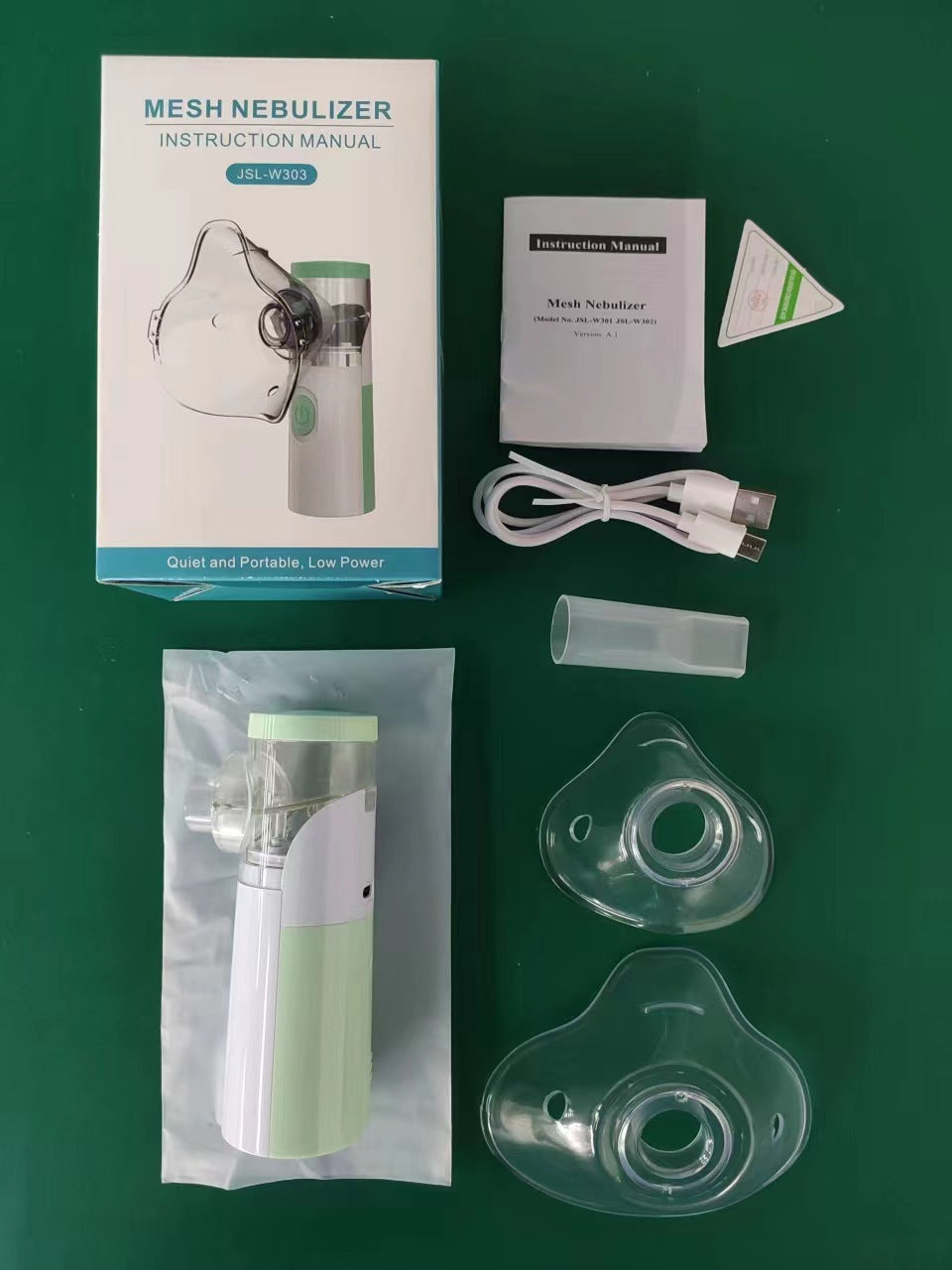 Factory Portable W301 Electronic Atomizer for Children and Adults, Micro-Mesh Foreign Trade English Package Handheld Atomizer