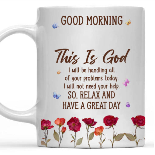 Floral Good Morning Ceramic Mug