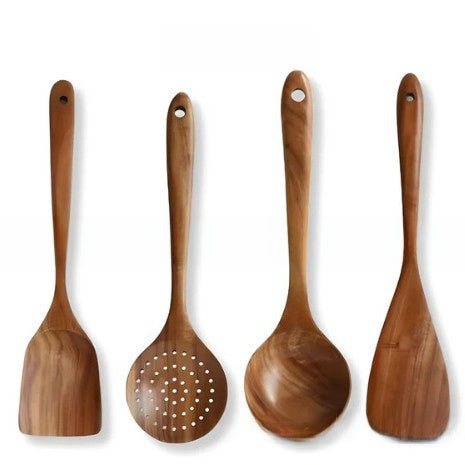 Acacia Wood 9-Piece Kitchen Utensil Set