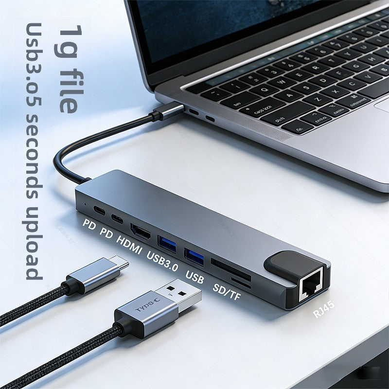 Aero Hub Pro Aluminum USB-C Docking Station | Multi-Port Laptop Expansion Hub