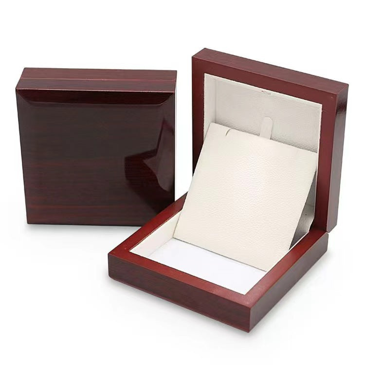 "To My Mom" Heart Pendant Necklace Gift Set | Sparkling Zirconia Titanium Steel Jewelry With Luxury Wooden Box For Mother's Day & Birthday