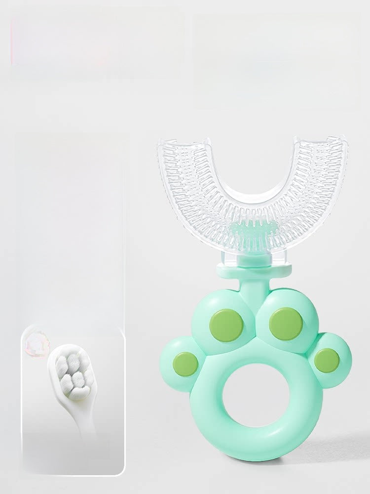 U-Shaped Silicone Children Training Toothbrush