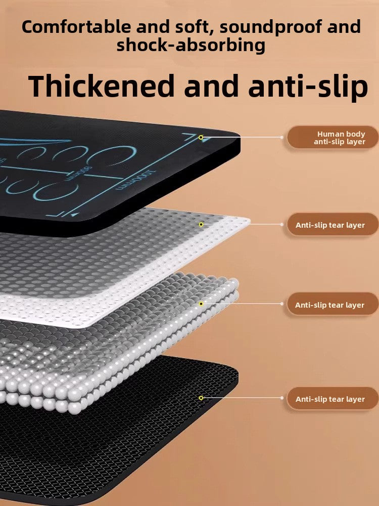 Abdominal Wheel Exercise Mat with Knee Pad