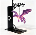 Executive Artisan Mythic Dragon Bookshelf Lamp | Luxury Sculptural Accent & Ambient Literary Lighting