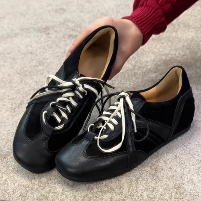 Retro Lace-Up Casual Sneakers