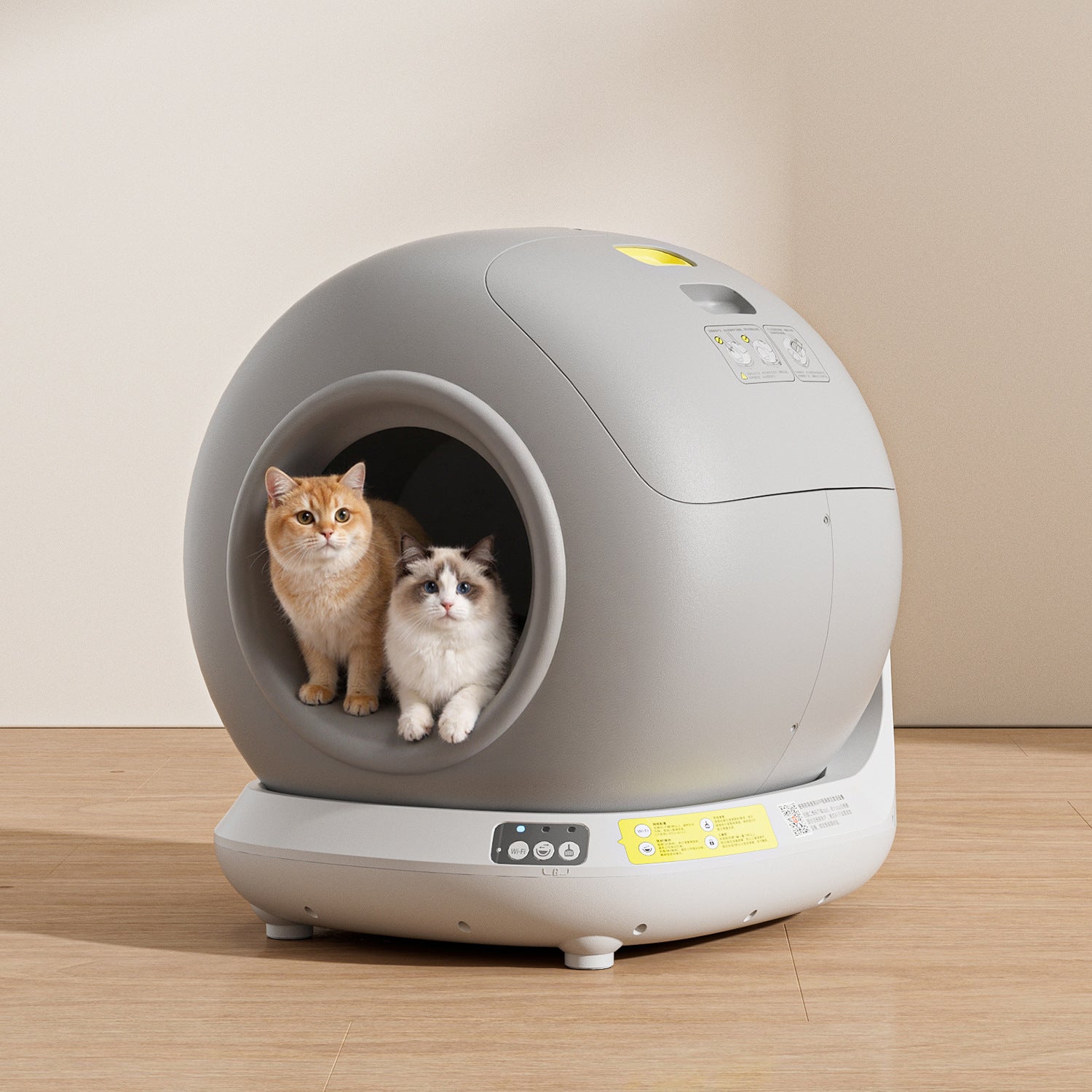 Smart Wi-Fi Automatic Cat Litter Box | App-Controlled Self-Cleaning