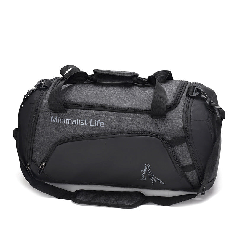 Mens Nylon Travel Bag with Shoe Compartment