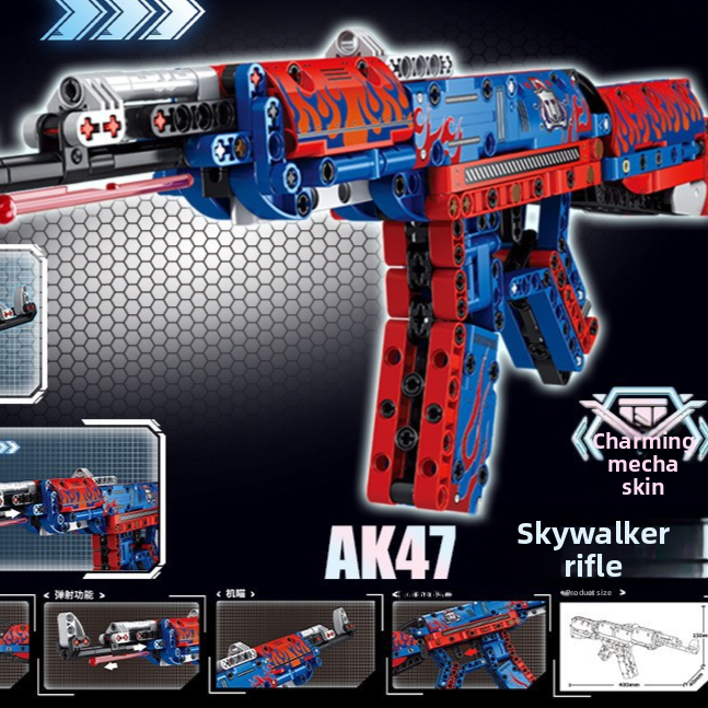Building Block Model Gun – Functional Sniper Rifle, AK47 & Machine Gun Sets
